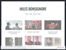 Tablet Screenshot of milesbonsignore.com